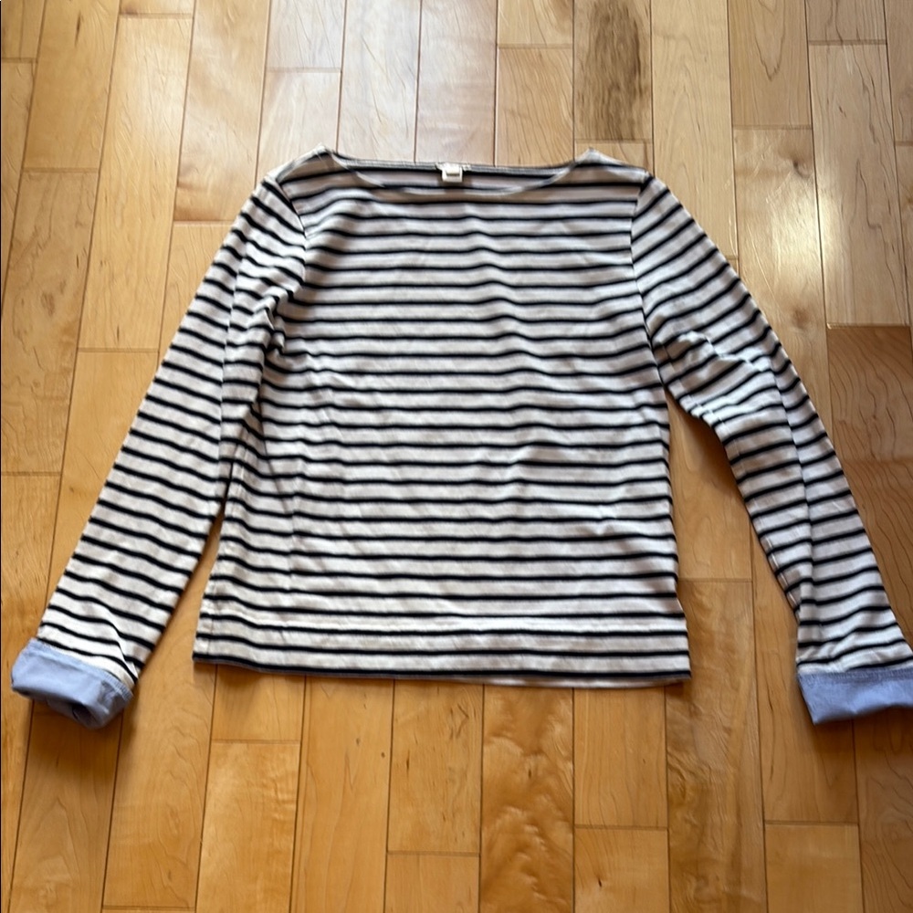 J. Crew Striped Long Sleeve Top